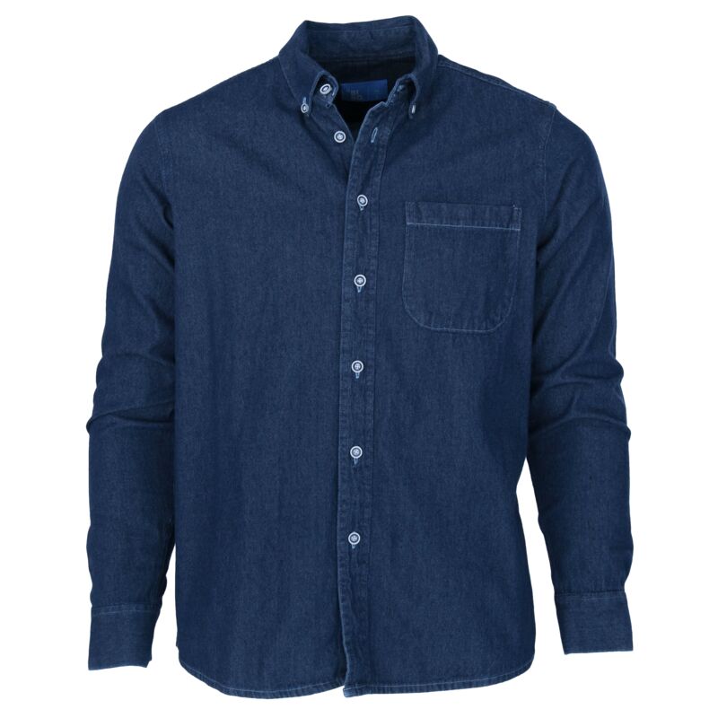 Camisa Mezclilla Manga Larga Miniatura