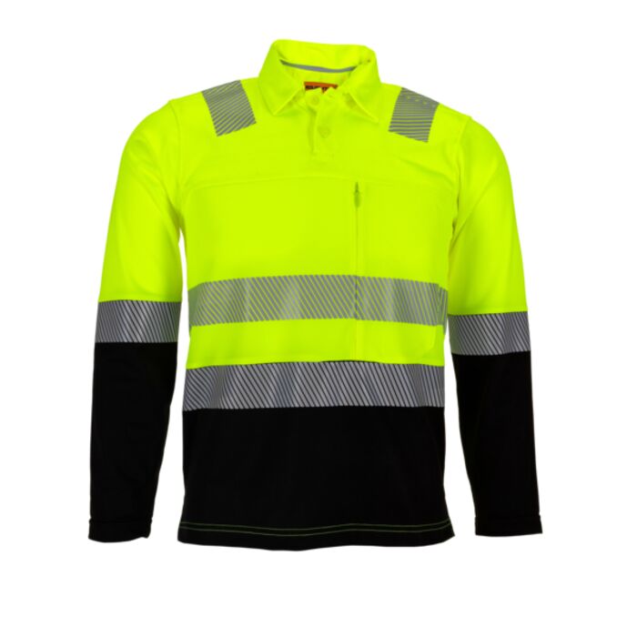 Polo Manga Larga Clase 2 Hi-Vis - Respirable, Absorbe la Humedad y Antibacterial Miniatura