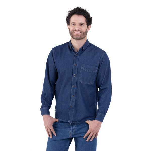 Camisa Mezclilla Manga Larga Miniatura