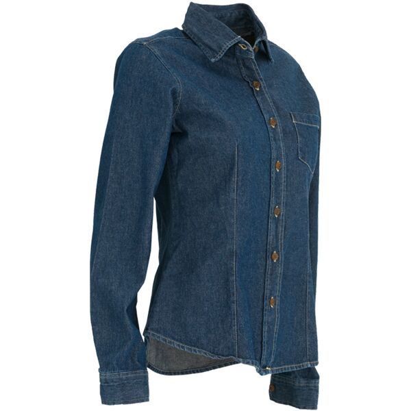 Blusa Mezclilla Manga Larga Miniatura