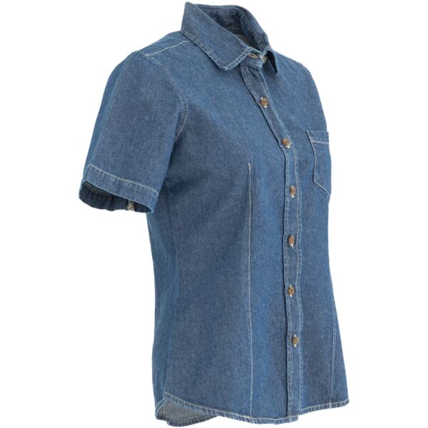 Blusa Mezclilla Manga Corta Miniatura