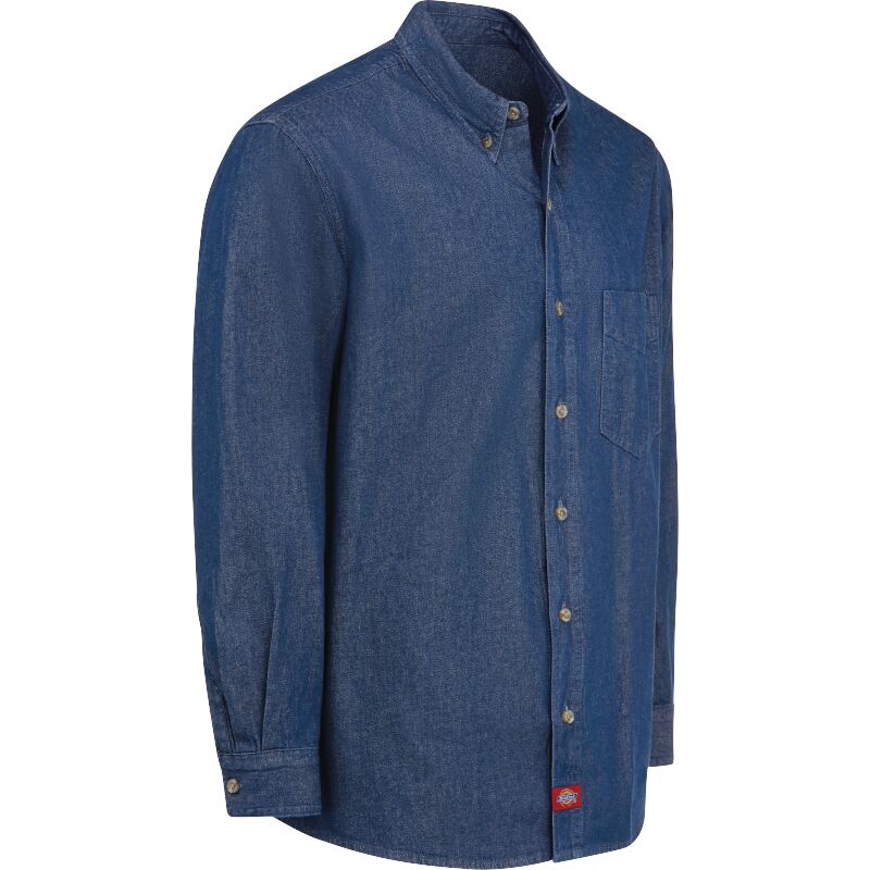 Camisa de Mezclilla de Manga Larga Miniatura