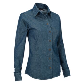 Blusa Denim Manga Larga Miniatura