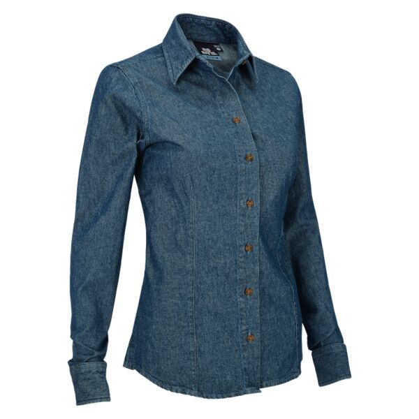 Blusa Denim Manga Larga Miniatura